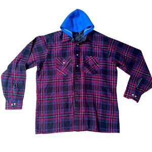 Men’s Flannel Shirt Hooded